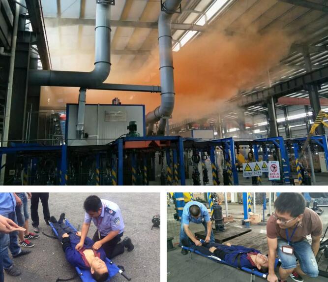 鶴見(jiàn)南方泵業(yè)安全月消防安全培訓(xùn)、演練